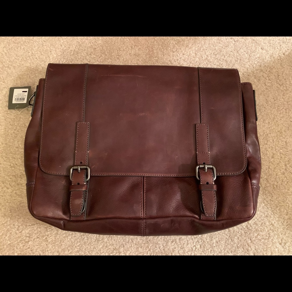 FOSSIL Leather Messenger Bag